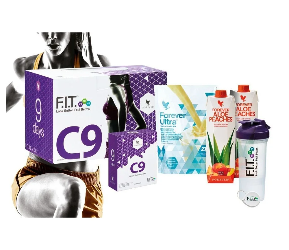 Forever - Forever Clean9 Peaches Vanilla - das 9 Tage Basis-Körperreinigungsprogramm - 6tlg. Set