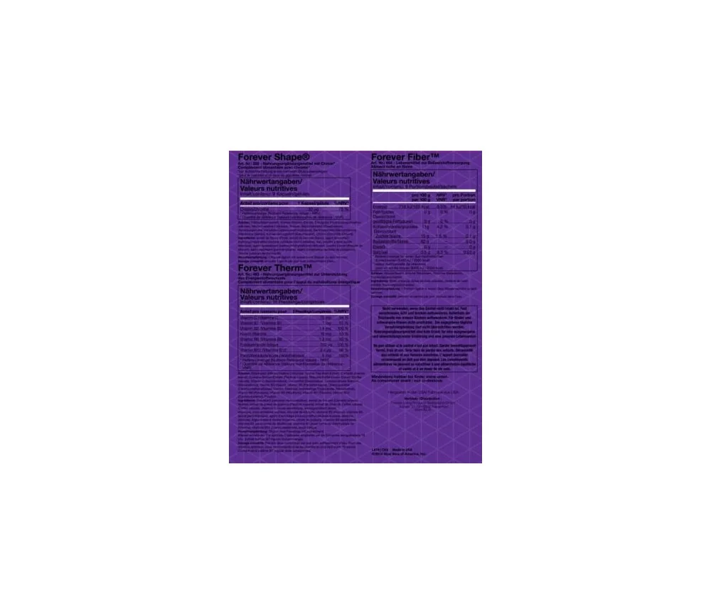 Forever - Forever Clean9 Peaches Chocolate - das 9 Tage Basis-Körperreinigungsprogramm - 6tlg. Set