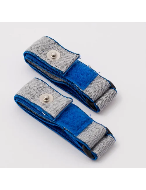Armbandelektroden blau/grau - für Healy Gerät, TimeWaver, Elektro- & Tens- Stimulationsgeräte