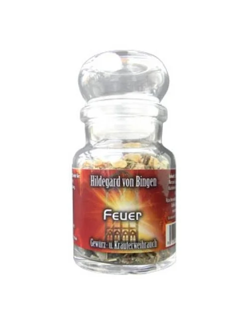 Engelalm - Räuchermischung - Hildegard Gewürz- & Kräuterweihrauch - 5-Elemente - Feuer - 50ml