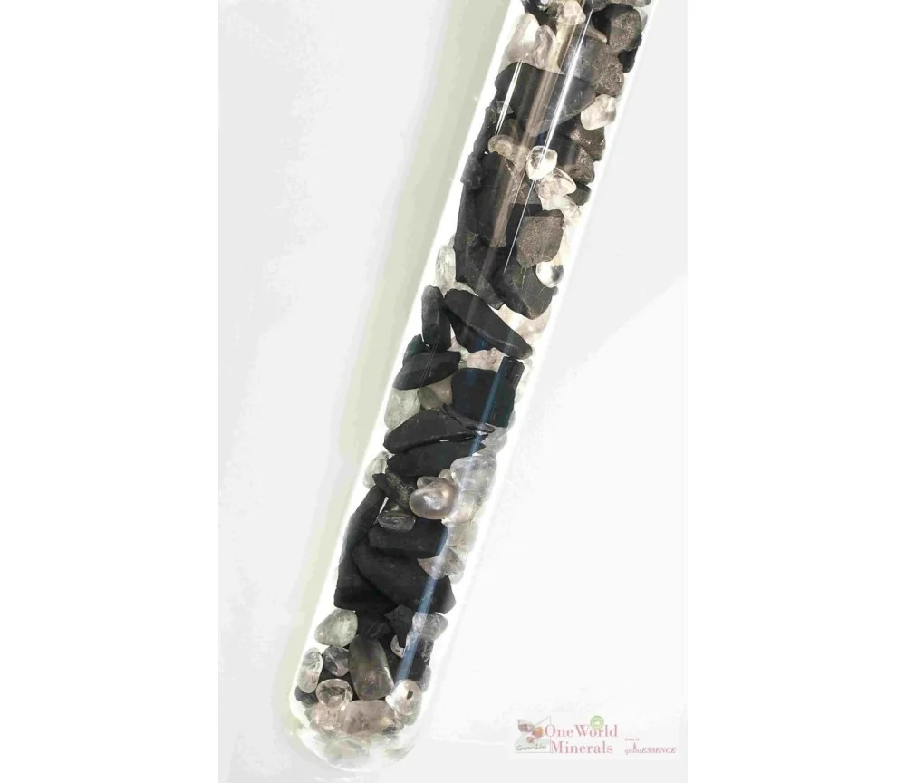 One World Minerals - Schungit & Bergkristall, quintESSENCE Edelsteinwasser-Stab BASIC
