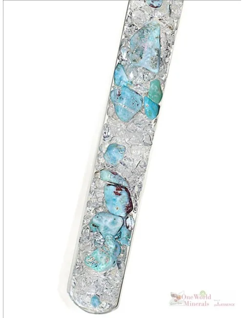 One World Minerals - Larimar - blau und tief (wie das Meer) - quintESSENCE Edelsteinwasser-Stab-Select!