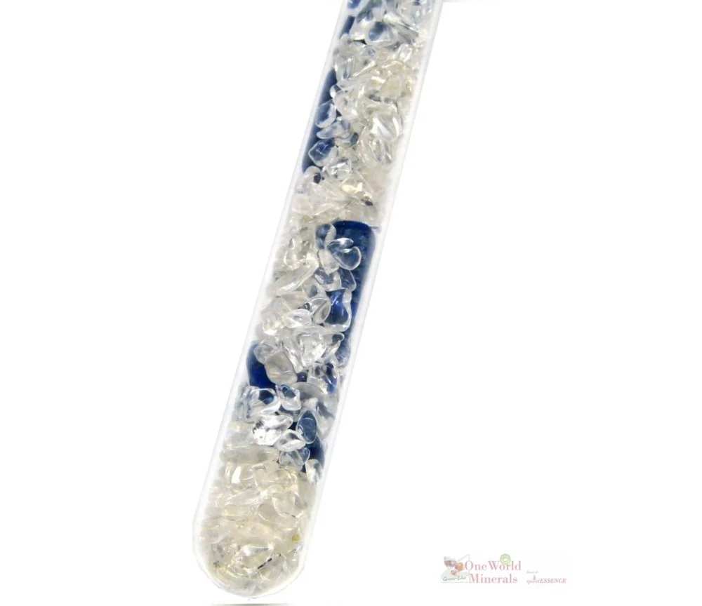One World Minerals - Aufrichtigkeit, Würde, Lapislazuli - quintESSENCE Edelsteinwasser-Stab-Select!
