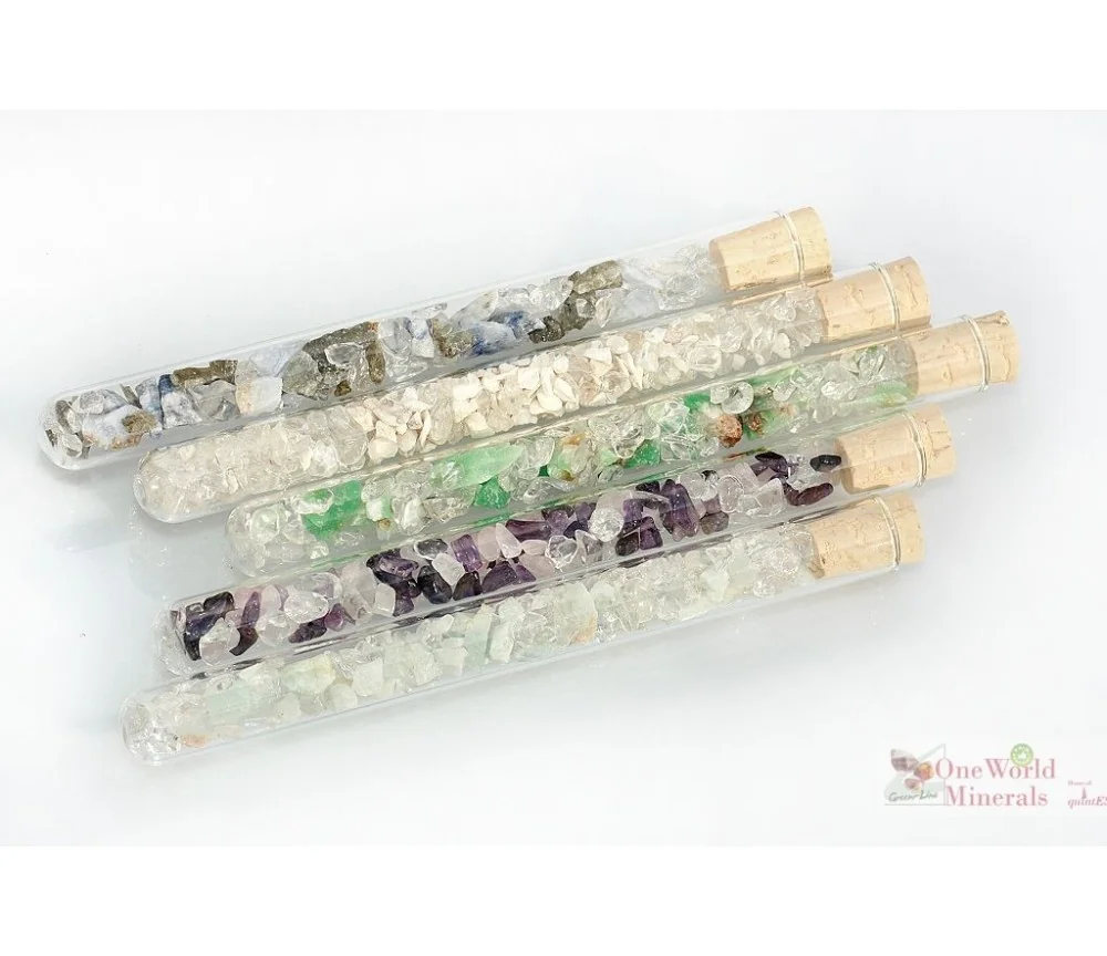 One World Minerals - toGO quintESSENCE Edelsteinwasser-Stab, Set mit 5 Stäben