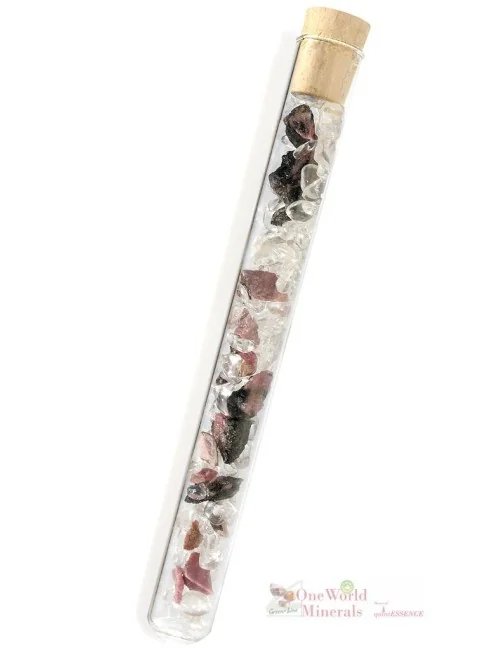 One World Minerals - Verletzt - mit Rhodonit & Bergkristall