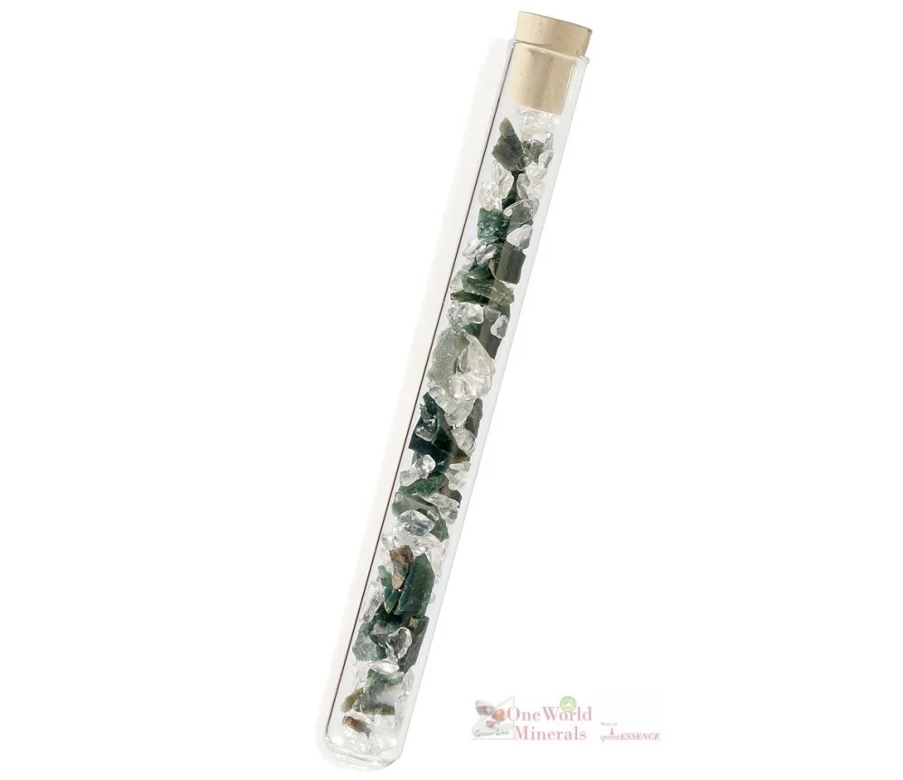 One World Minerals - Abwehr - mit Heliotrop & Bergkristall, quintESSENCE Edelsteinwasser-Stab Akut!