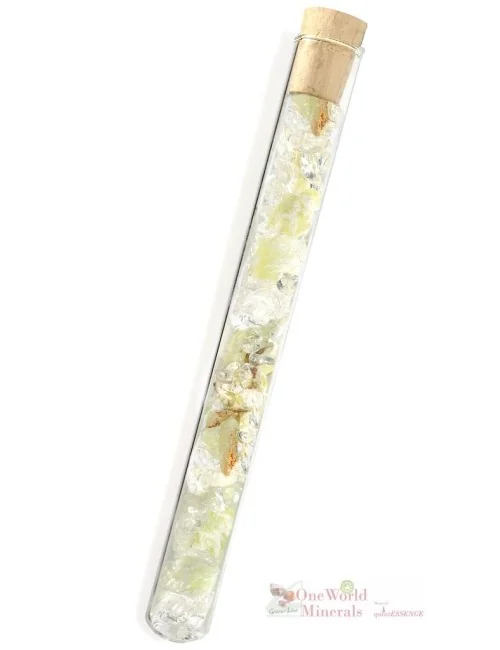 One World Minerals - Verdaut - mit Prehnit & Bergkristall