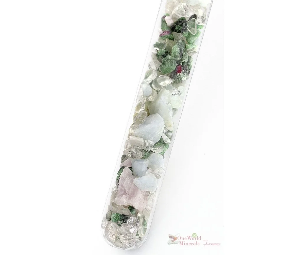 One World Minerals - Fisch - quintESSENCE Edelstein-STERNZEICHEN-Stab zur Trinkwasser-Energetisierung