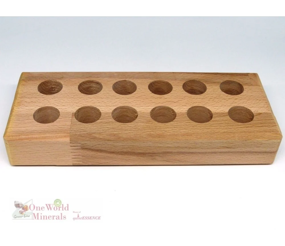 One World Minerals - Holzständer für 12 Stäbe