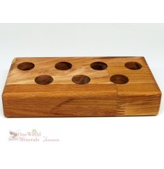One World Minerals - Holzständer für 7 Stäbe