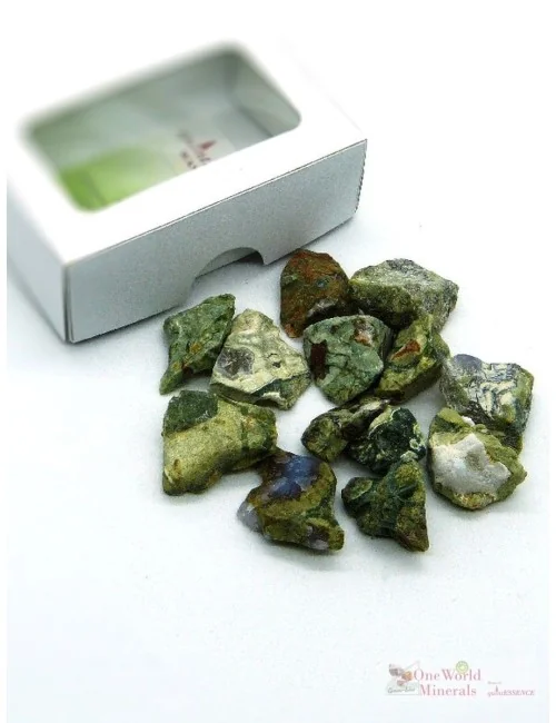 One World Minerals - Rhyolith Wassersteine - Schachtel mit Sichtfenster - quintESSENCE Wassersteine