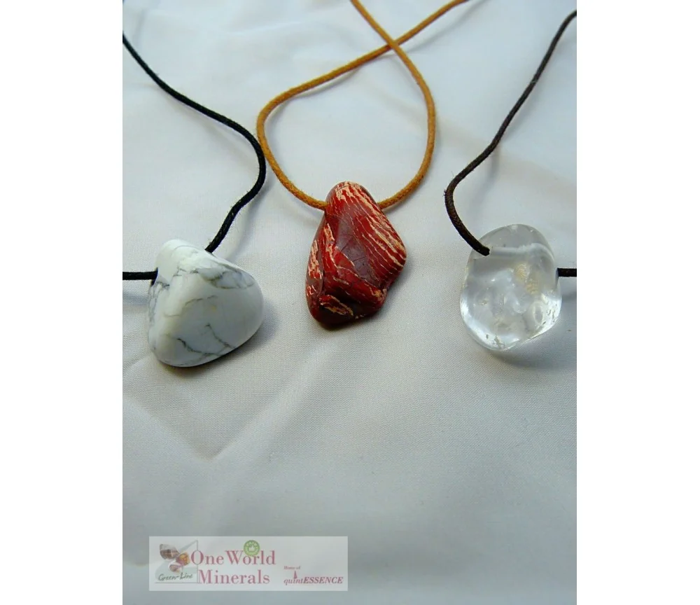 One World Minerals - Therapiestein Anhänger-Set "Abspecken"