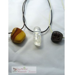 One World Minerals - Therapiestein Anhänger-Set "Vom Chaos zur Lebensfreude"