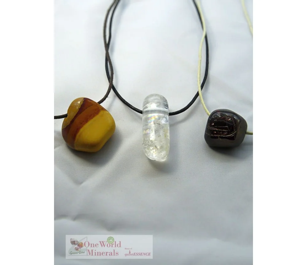 One World Minerals - Therapiestein Anhänger-Set "Vom Chaos zur Lebensfreude"