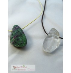 One World Minerals - Therapiestein Anhänger-Set  "Dynamik & Regeneration"