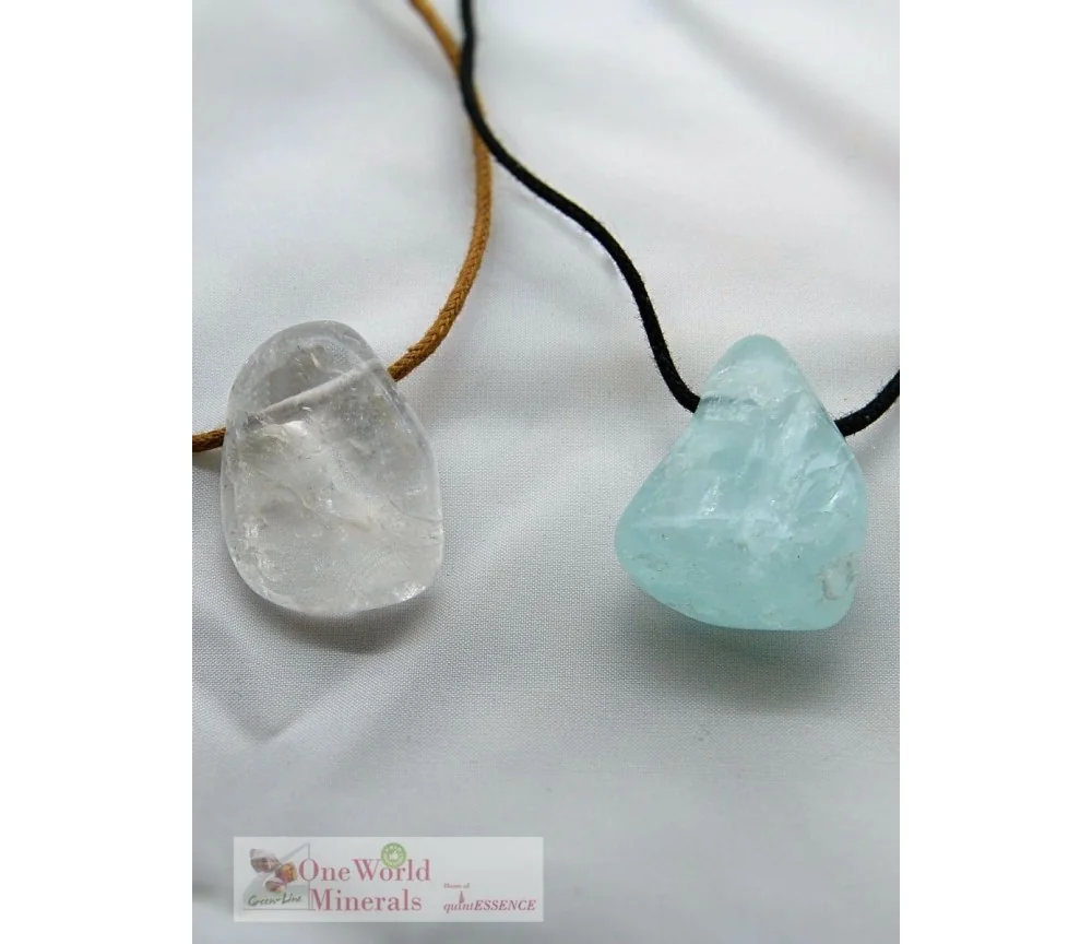 One World Minerals - Therapiestein Anhänger-Set "Lebensatem"