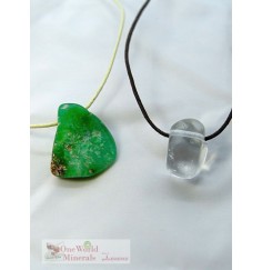 One World Minerals - Therapiestein Anhänger-Set "Sanfte Reinigung"