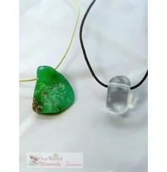 One World Minerals - Therapiestein Anhänger-Set "Sanfte Reinigung"