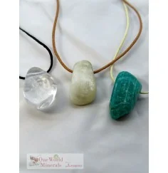 One World Minerals - Therapiestein Anhänger-Set "Selbstbestimmung"