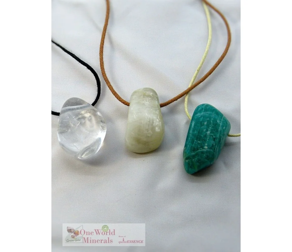 One World Minerals - Therapiestein Anhänger-Set "Selbstbestimmung"