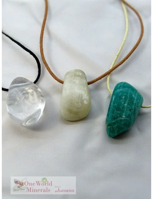 One World Minerals - Therapiestein Anhänger-Set "Selbstbestimmung" - Ideal für Onlineshop oder Dropshipping