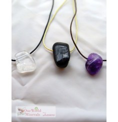 One World Minerals - Therapiestein Anhänger-Set "Schutz & Befreiung"