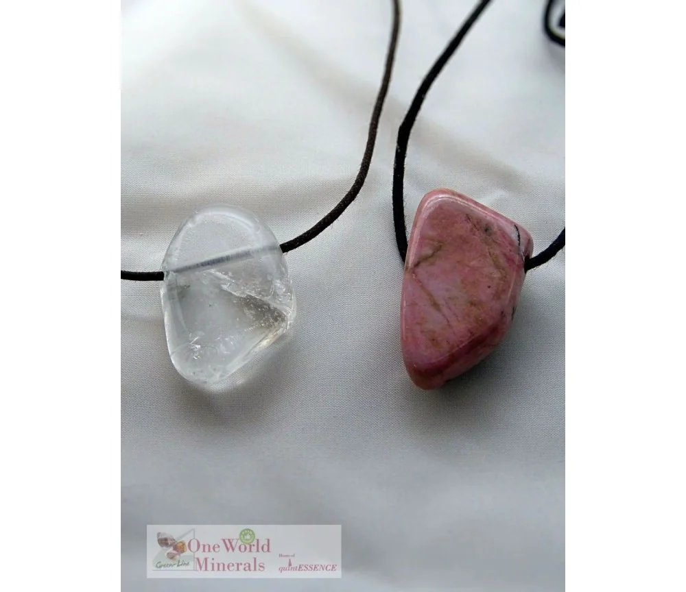 One World Minerals - Therapiestein Anhänger-Set "Loslassen & Verzeihen"