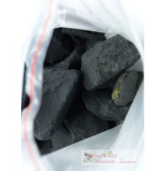 One World Minerals - Schungit Rohsteine, 1kg