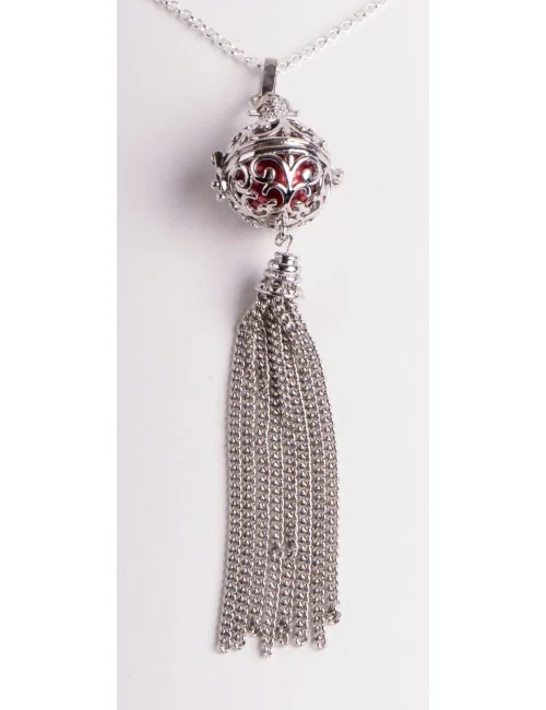 Kette mit Anhänger Himmlischer Klang - silber ca. 65 cm