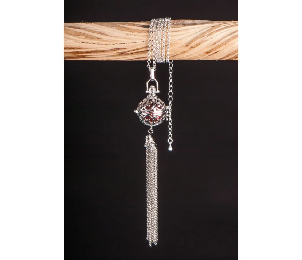 Kette mit Anhänger Himmlischer Klang - silber ca. 65 cm