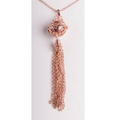 Kette mit Anhänger Himmlischer Klang - roségold ca. 65 cm