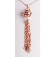 Kette mit Anhänger Himmlischer Klang - roségold ca. 65 cm