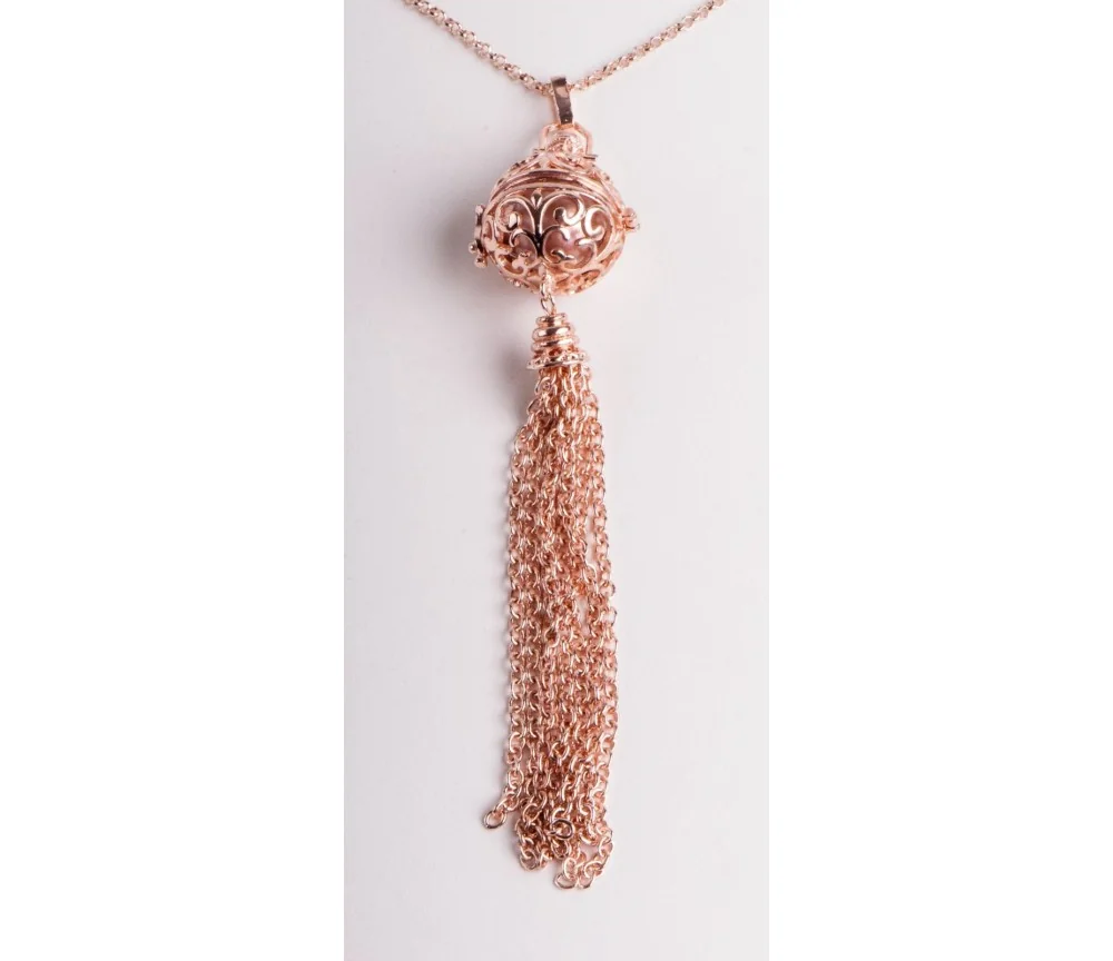 Kette mit Anhänger Himmlischer Klang - roségold ca. 65 cm