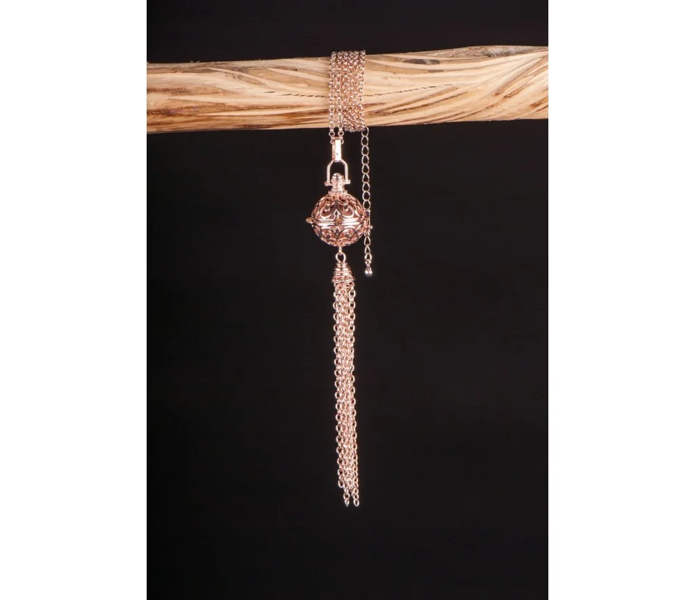 Kette mit Anhänger Himmlischer Klang - roségold ca. 65 cm