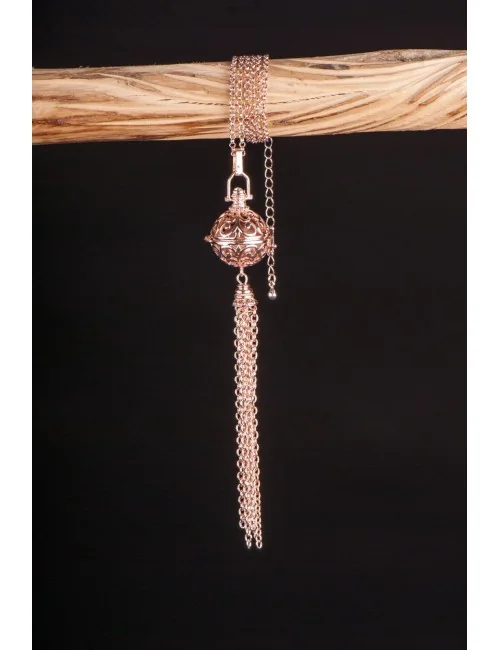 Kette mit Anhänger Himmlischer Klang - roségold ca. 65 cm