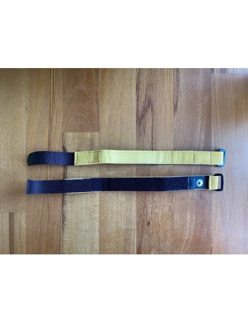 Armbandelektroden schwarz/gelb - SuperSoft - für Healy Gerät, TimeWaver, Elektro- & Tens- Stimulationsgeräte