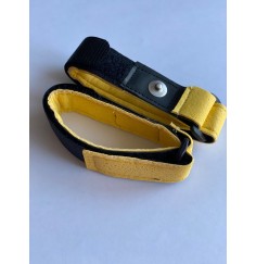 Armbandelektroden schwarz/gelb - SuperSoft - für Healy Gerät, TimeWaver, Elektro- & Tens- Stimulationsgeräte