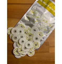 Klebe - Elektroden 50er Pack mit Gelly Gel Schicht - für Healy Gerät, TimeWaver, Elektro- & Tens- Stimulationsgeräte