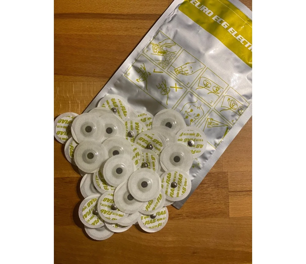 Klebe - Elektroden 50er Pack mit Gelly Gel Schicht - für Healy Gerät, TimeWaver, Elektro- & Tens- Stimulationsgeräte