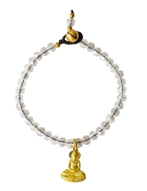 Armkettchen "Buddha" mit 33 Glasperlen