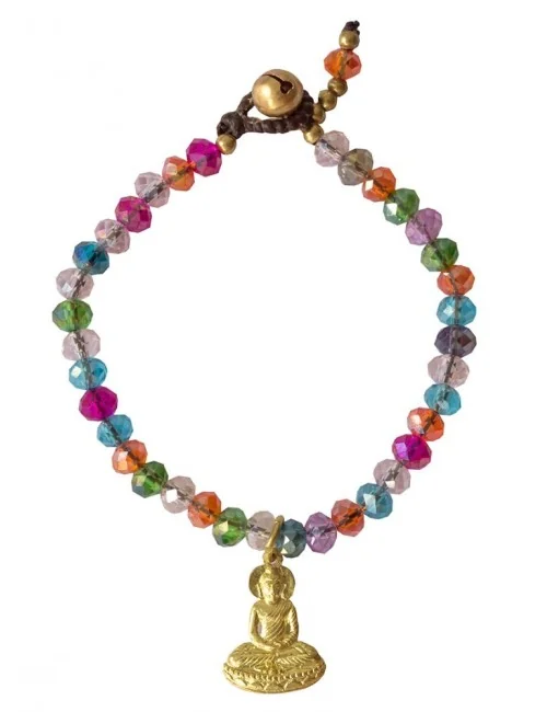 Armkettchen "Buddha" mit 33 Glasperlen
