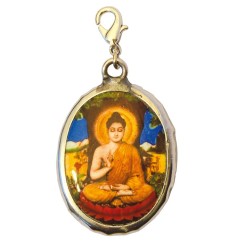 Anhänger -  Karabiner - Spirit -Buddha- 2x4cm