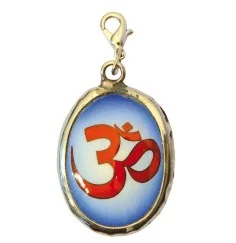 Anhänger - Karabiner - Spirit -OM- 2x4cm