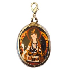Anhänger -  Karabiner - Spirit -Weiße Tara- 2x4cm