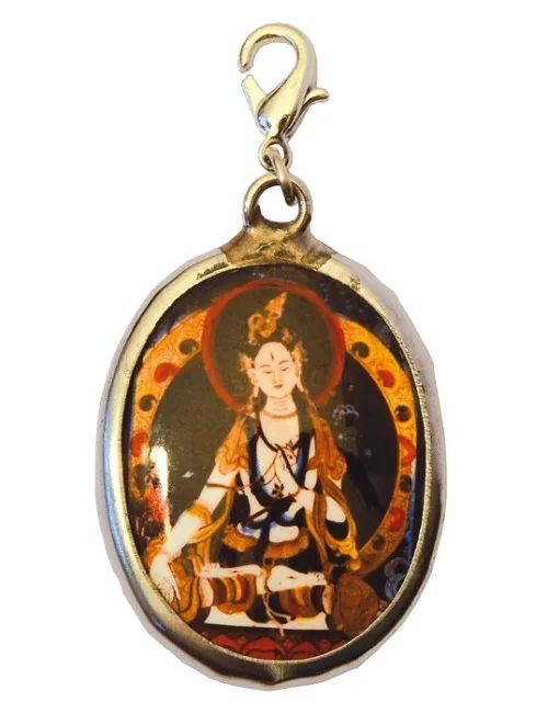 Spirit-Anhänger Karabiner "Weiße Tara" 2x4cm
