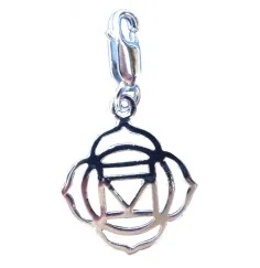 Anhänger - Karabiner -Muladhara Chakra- 1,4cm 925 Silber