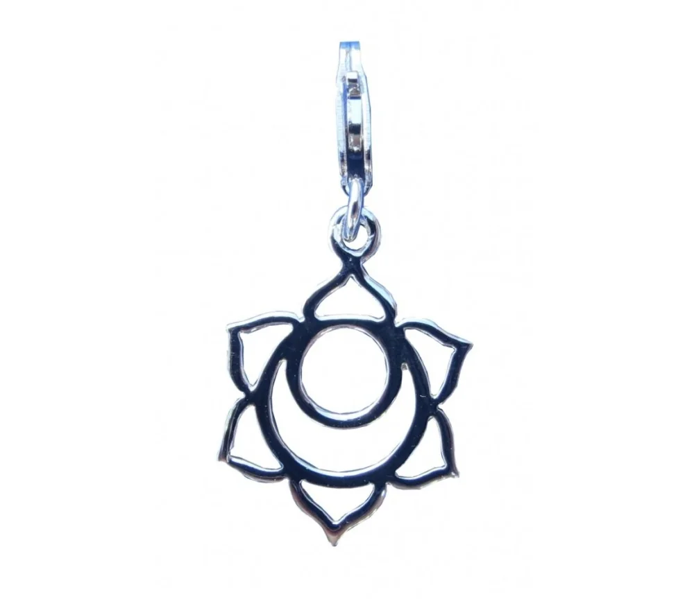 Anhänger - Karabiner -Svadistanam Chakra- 1,4cm 925 Silber