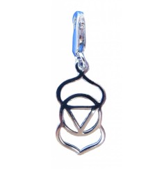 Anhänger -  Karabiner -Ajna Chakra- 1,4cm 925 Silber