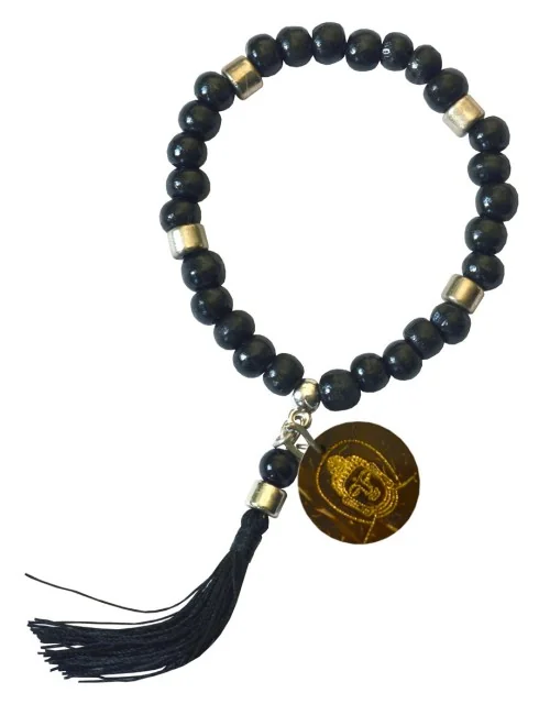 Tikra "Buddha" Holz schwarz mit 27 Perlen