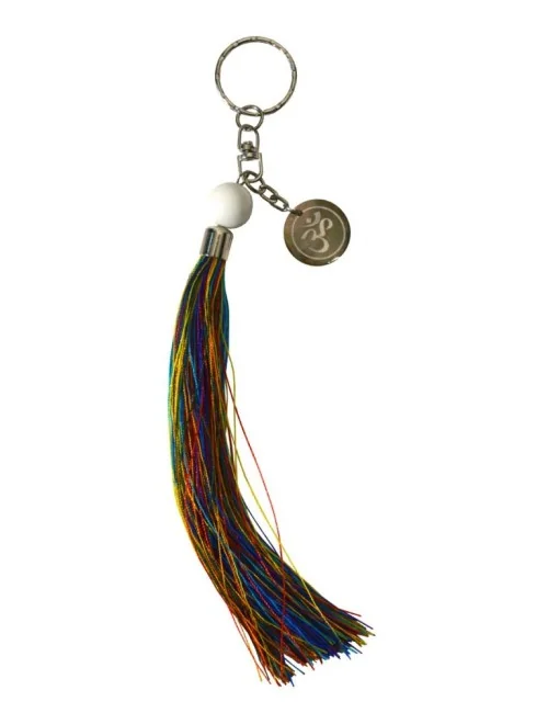 Schlüsselanhänger "Om" Nylon bunt 18cm
